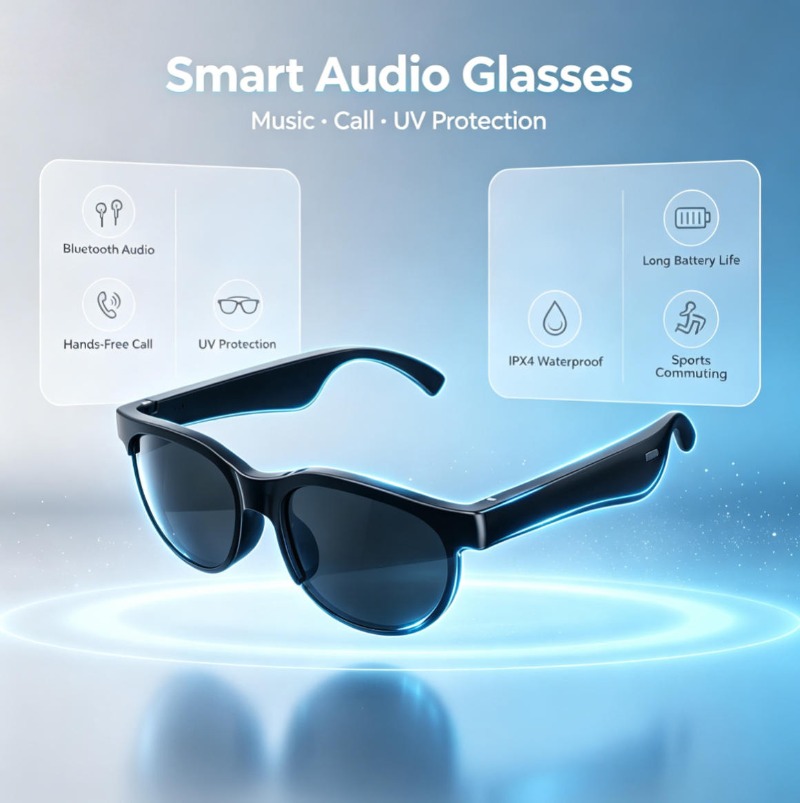 Smart Audio Sunglasses Bluetoo - Smart Glasses Lens 评论和价格