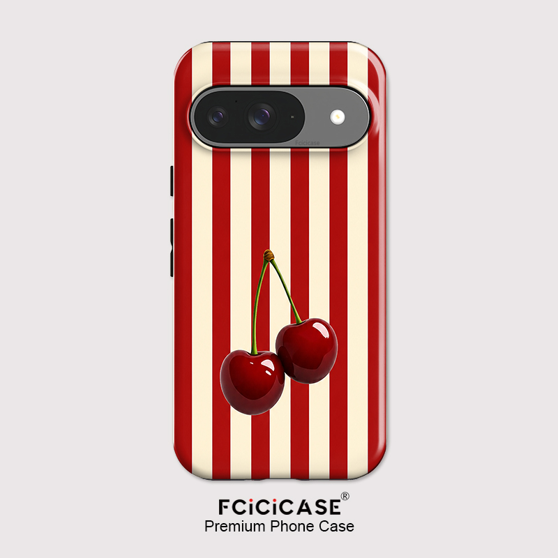 Fcicicase Cherry Stripe Patter - Google Pixel 9 Pro 评论和价格